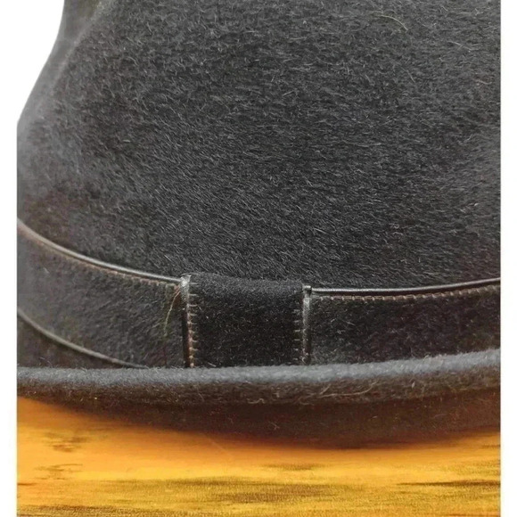 Stetson Playboy Vintage Black  Fedora Hat Unisex - Picture 6 of 12